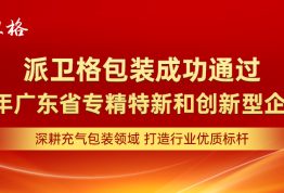 喜报 | 派卫格成功通过2022年广东省“专精特新”、“创新型”企业认定！