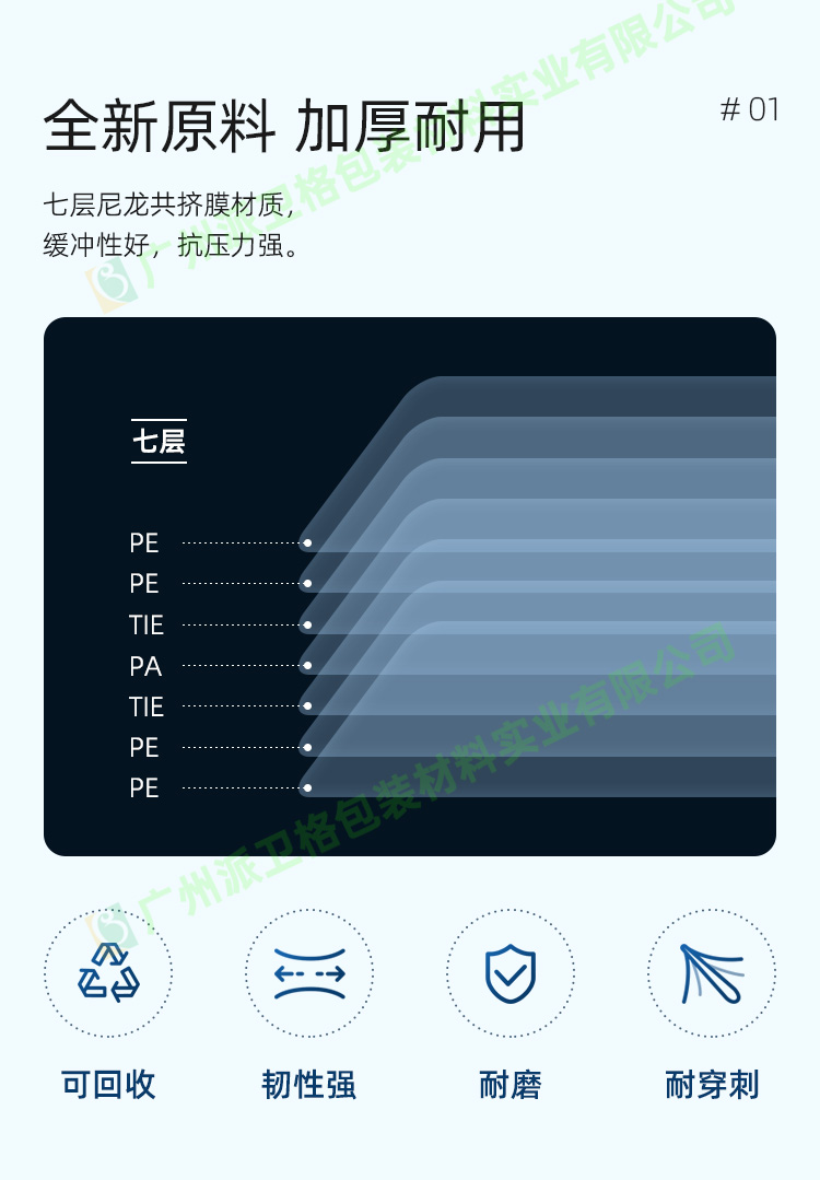 彩色金色红酒气柱袋缓冲包装防震包装定制